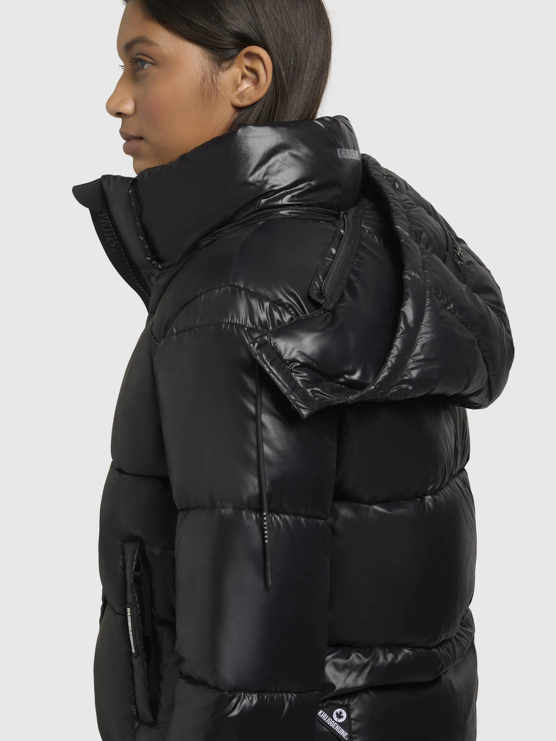 Jacke STINE2 SATIN Schwarz - Image 8
