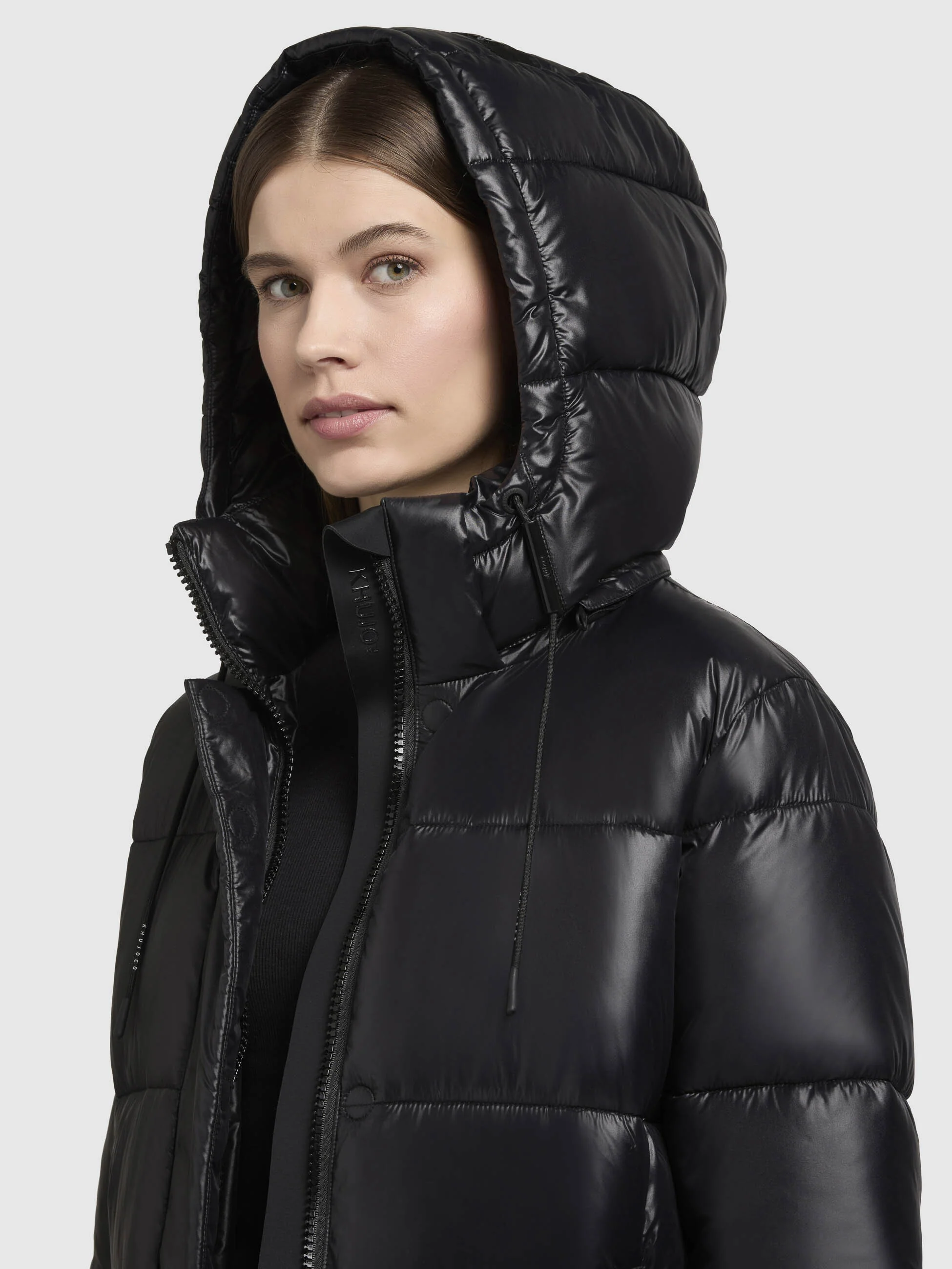 Jacke WORD3 SATIN Schwarz - Image 7