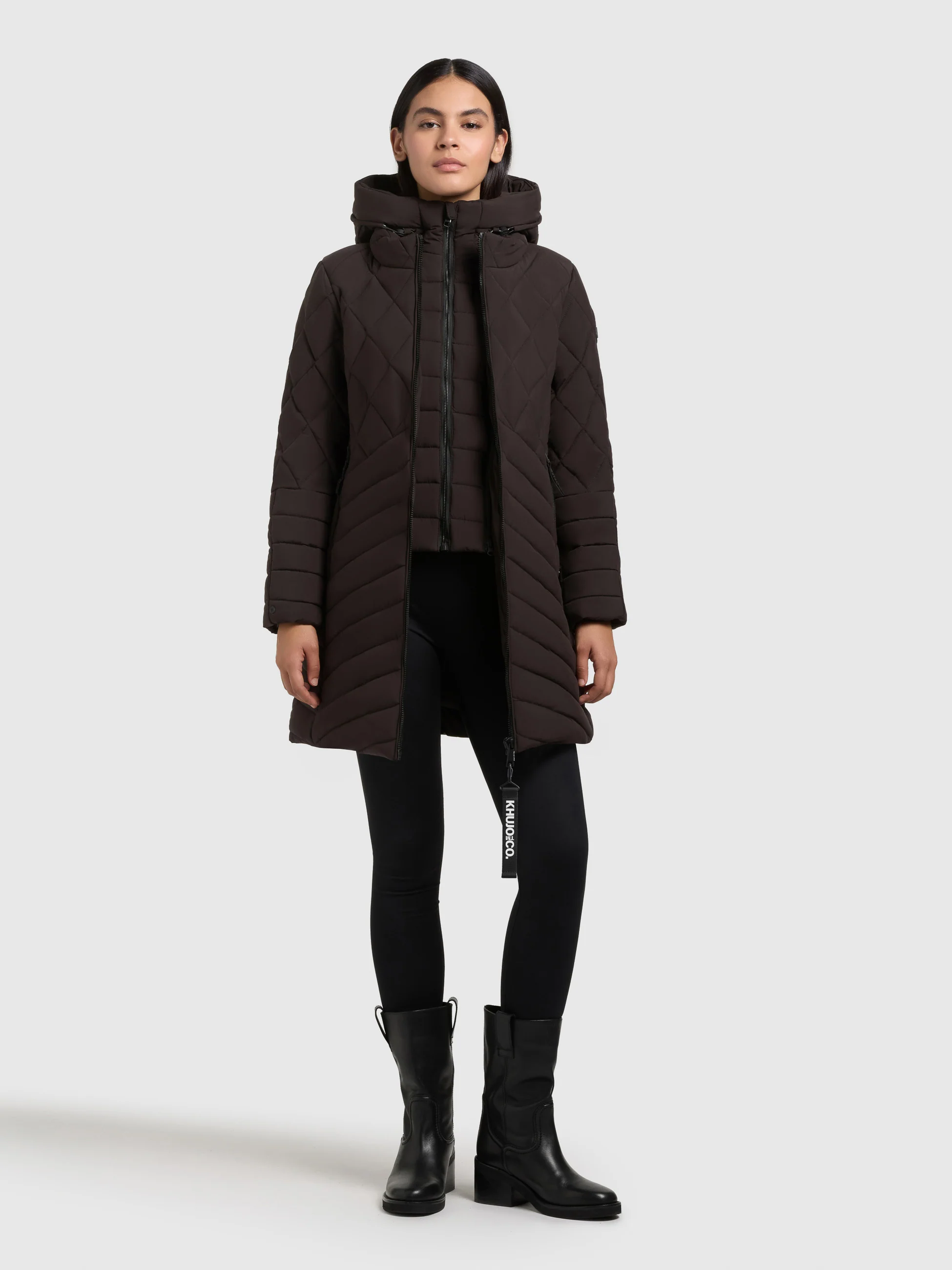 Mantel IVANA MOODY PLUM