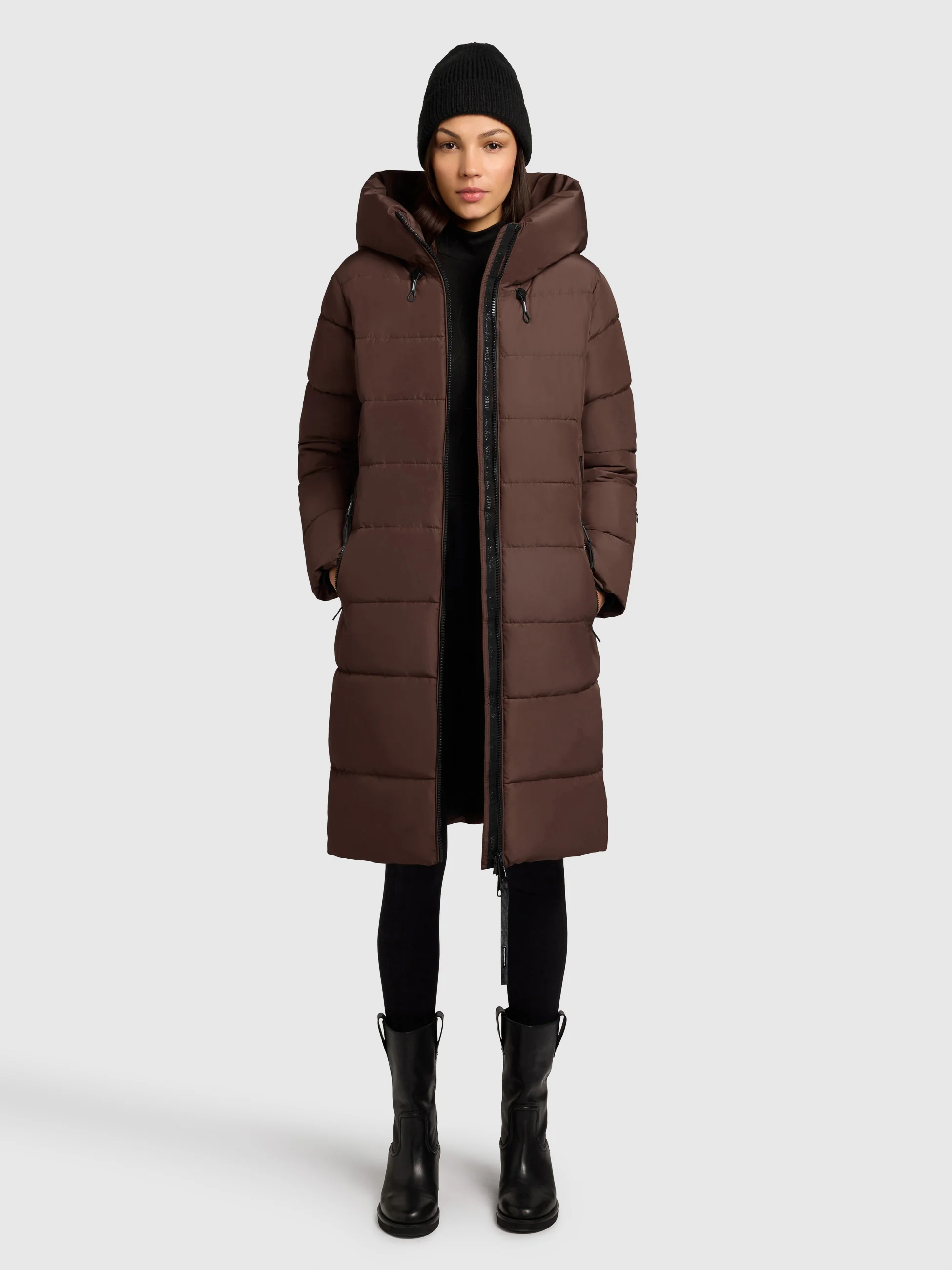 Mantel JILIAS5 DARK BROWN
